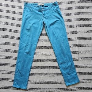 Hollister Y2K Neon Blue Skinny Vintage Jeans